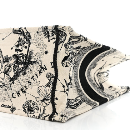 Christian Dior Canvas Zodiac Toile De Jouy Embroidered Medium Book Tote Latte 9 of 9