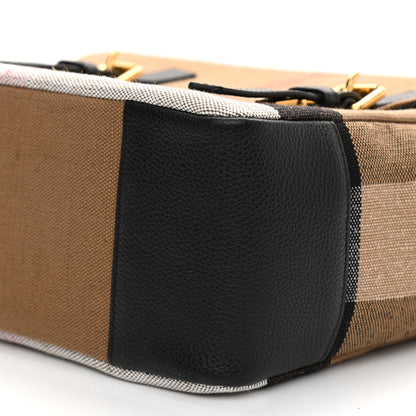 Burberry Canvas Mega Check Small Baildon Messenger Bag Black 10 of 10