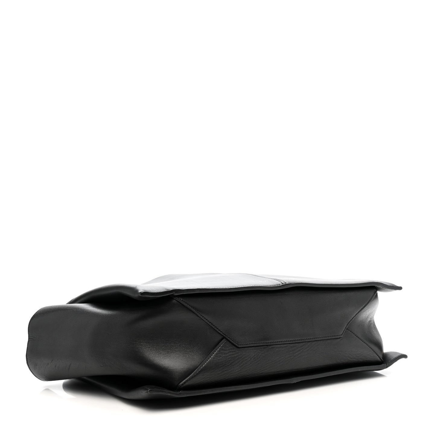 Smooth Calfskin Small Tri-Fold Bag Black
