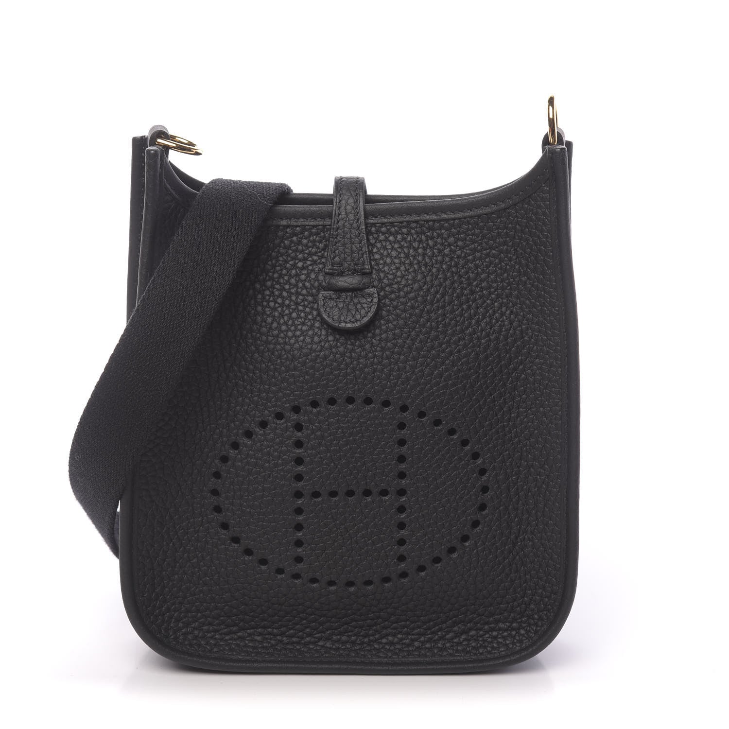 Hermes Taurillon Clemence Evelyne TPM Black 1 of 11