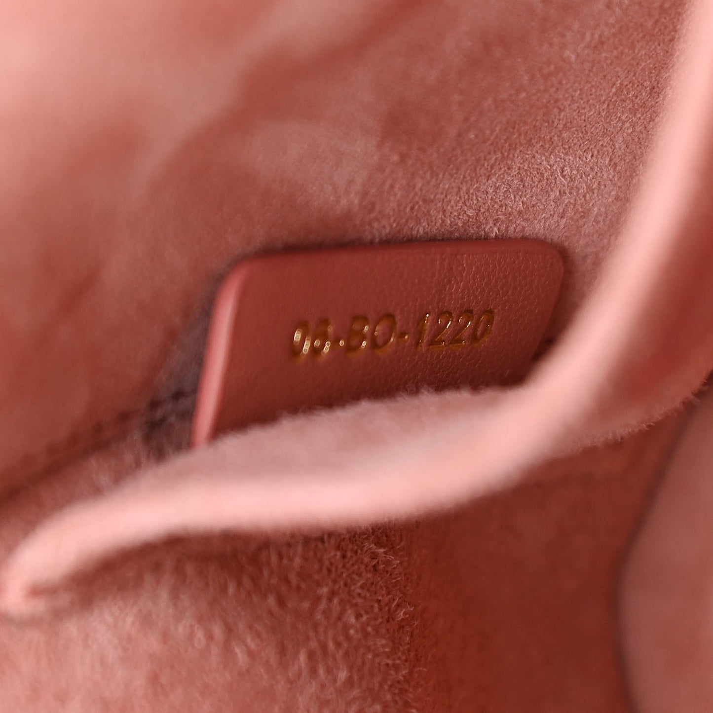 Lambskin Cannage Small Diortravel Vanity Case Pink