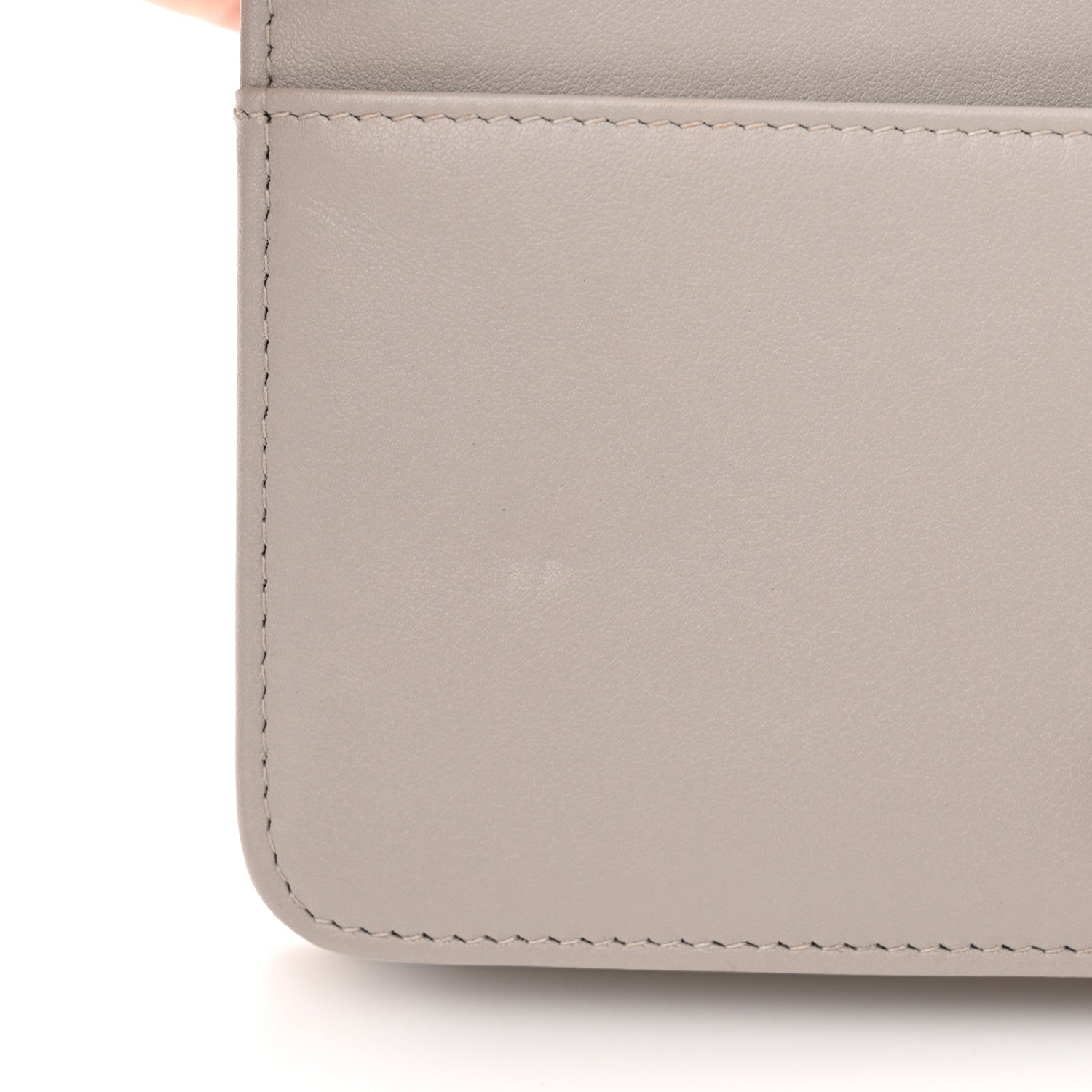 Chanel Caviar Quilted Boy Wallet On Chain WOC Grey 14 of 14