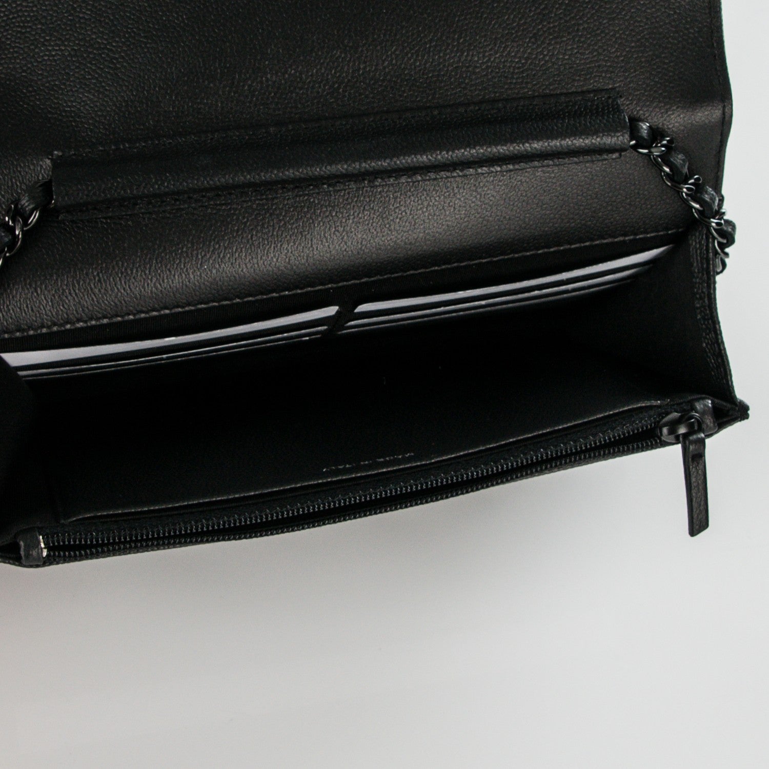 Chanel Caviar Quilted Boy Wallet On Chain WOC So Black 4 of 7