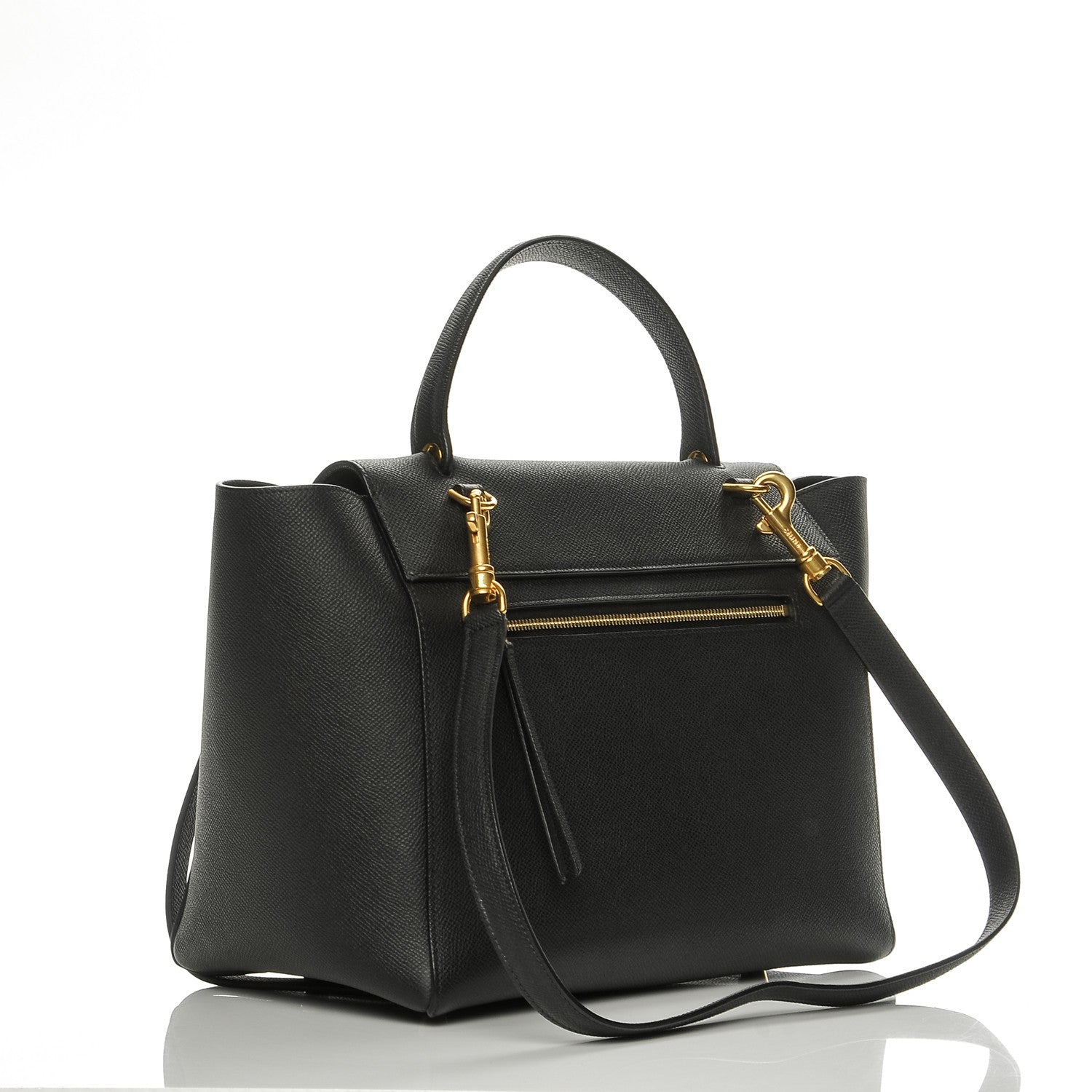 Celine Grained Calfskin Mini Belt Bag Black 3 of 7