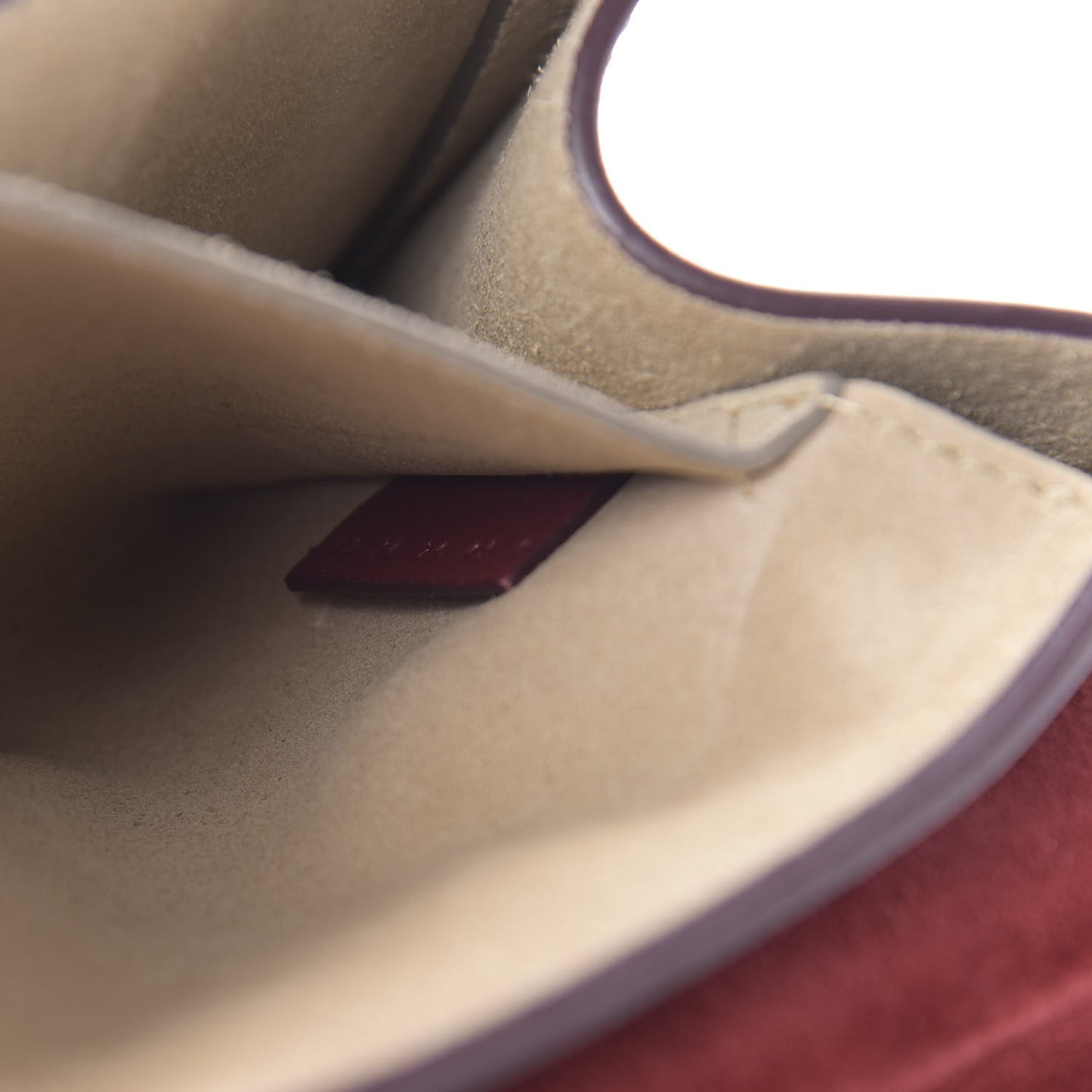 Suede Smooth Calfskin Drew Shoulder Bag Plum Purple