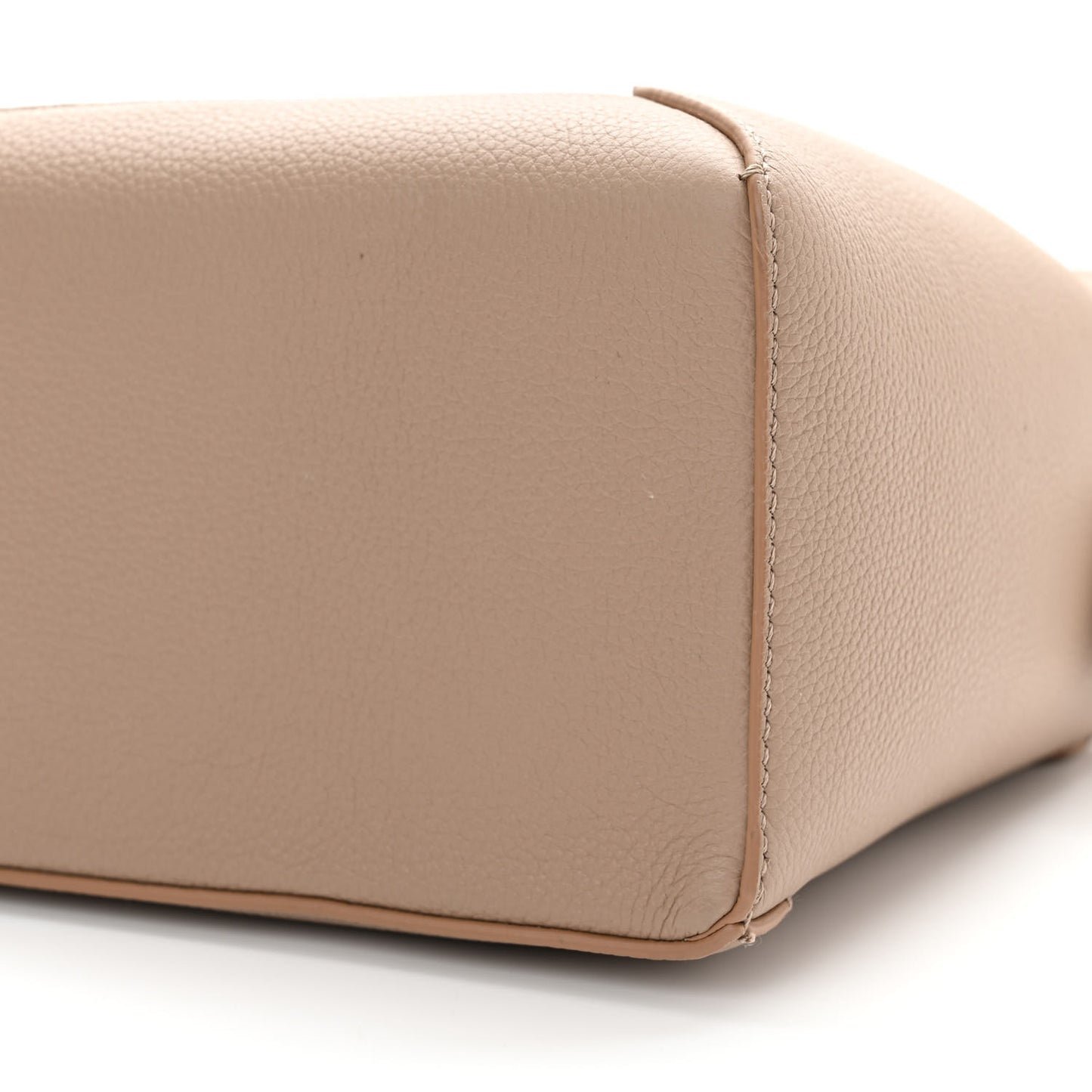 Grained Calfskin Small Puzzle Edge Bag Sand