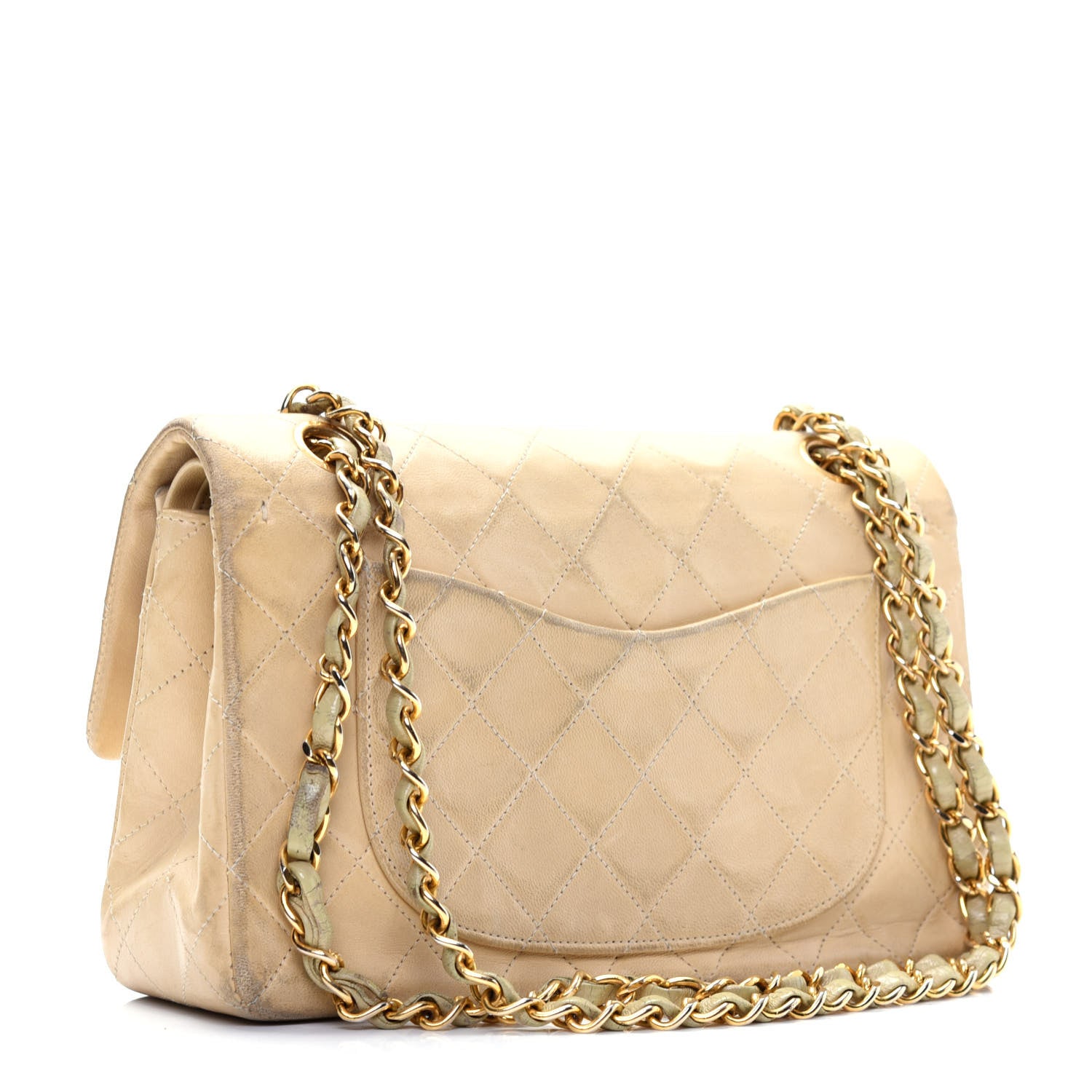 Chanel Lambskin Quilted Small Double Flap Beige 3 of 29