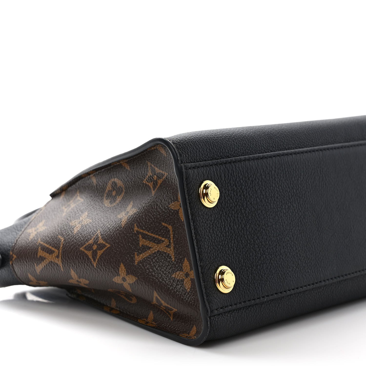 Louis Vuitton Calfskin Monogram On My Side PM Black 7 of 9