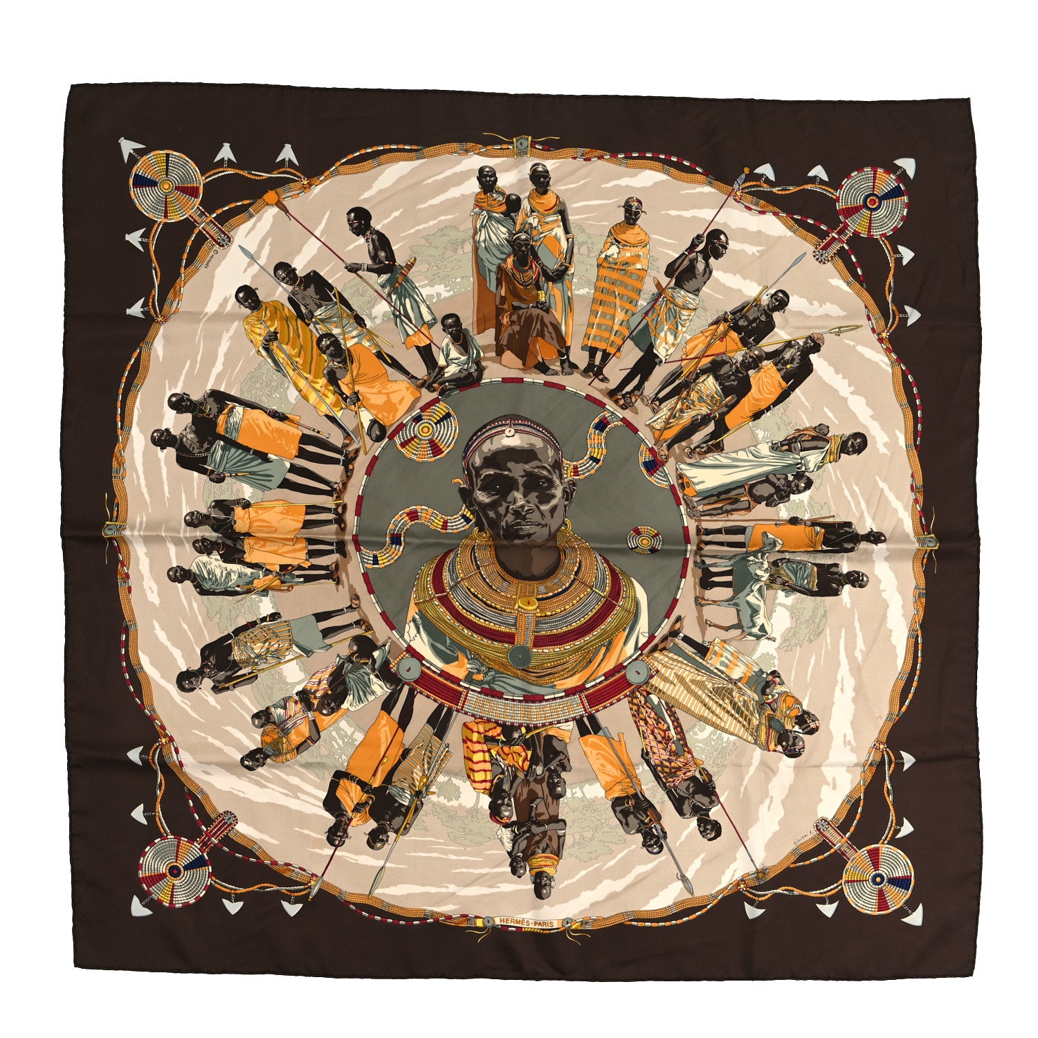 Hermes Silk Perles Du Kenya Scarf 90 1 of 3