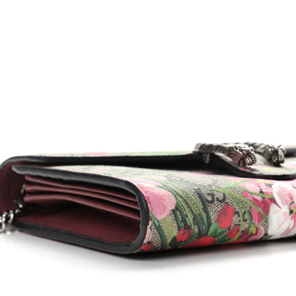 Gucci GG Supreme Monogram Blooms Mini Dionysus Chain Wallet Beige Multicolor Dry Rose 10 of 11