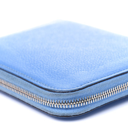 Hermes Epsom Silk'In Compact Wallet Bleu Paradis 13 of 19