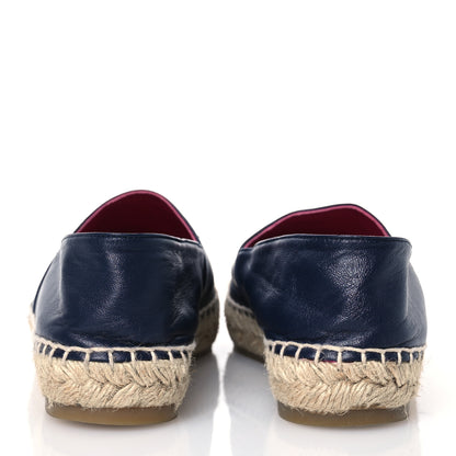 Chanel Lambskin CC Espadrilles 38 Navy Fuchsia Black 5 of 14