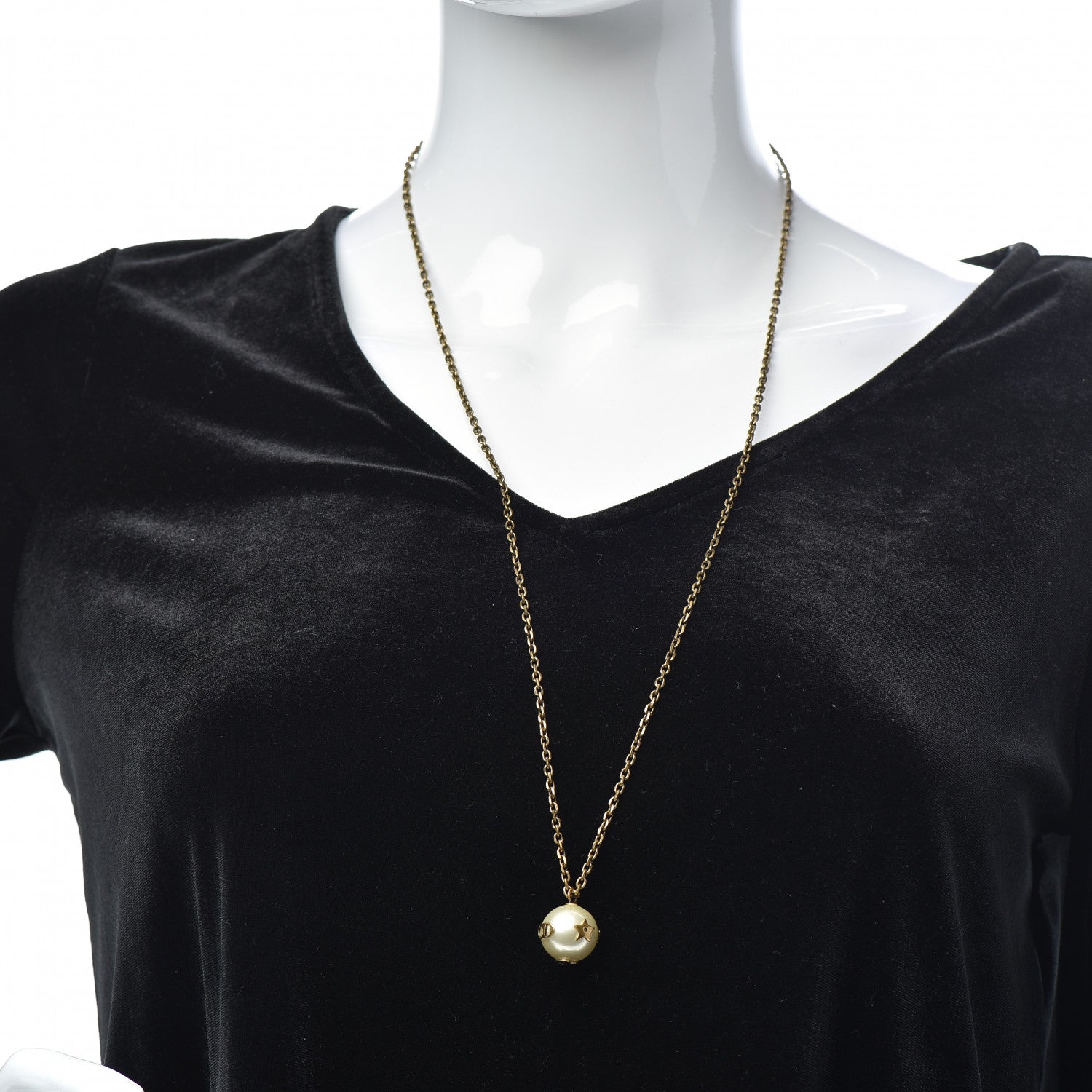 Christian Dior Tresor De Tribal Long Necklace Gold 2 of 5