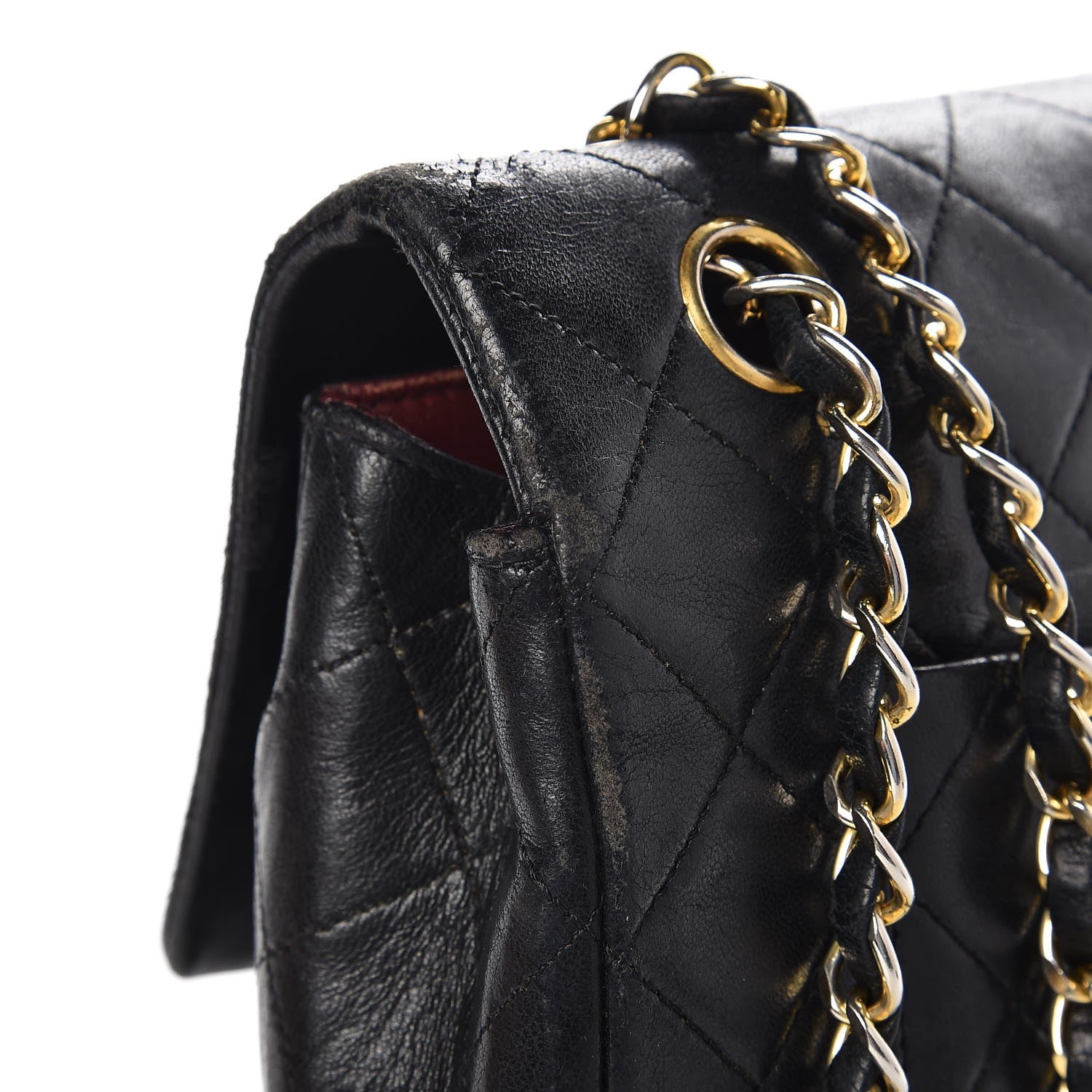 Chanel Lambskin Quilted Medium Flap Black 9 of 12