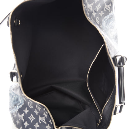 Louis Vuitton Savane Monogram Lion Chapman Keepall Bandouliere 55 Encre 5 of 10