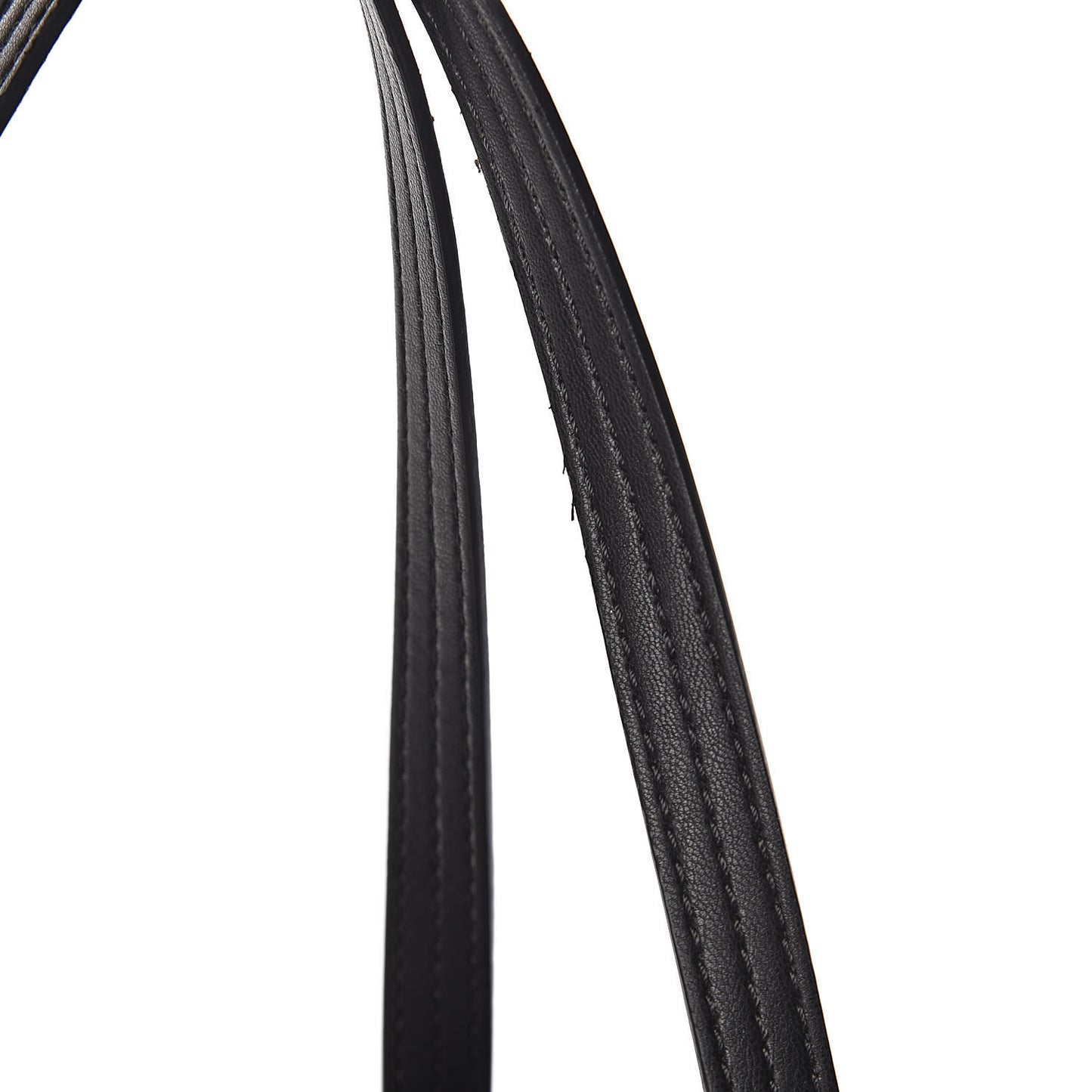 Rubber Effect Canvas Quilted Duo Shopper Tote Black
