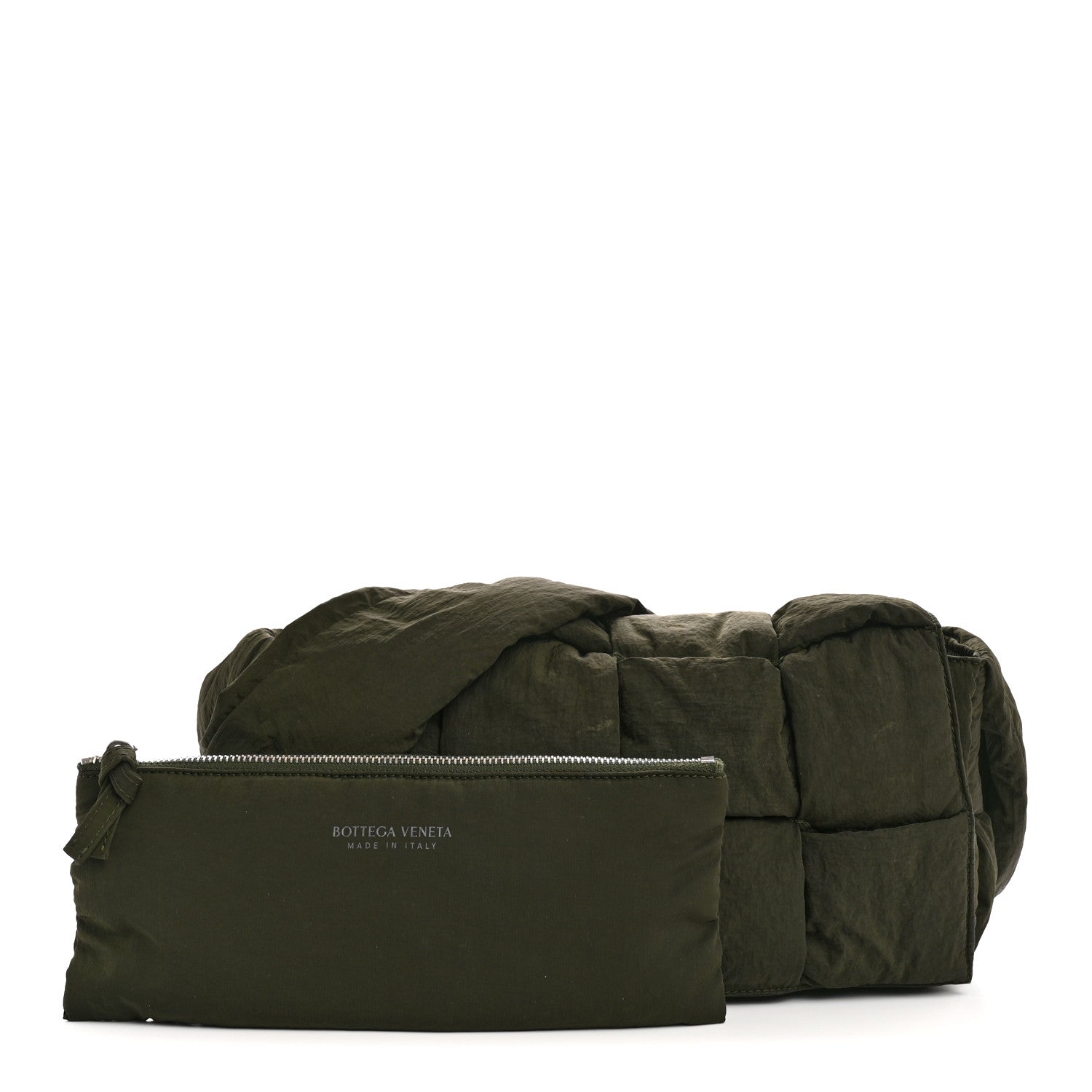 Bottega Veneta Nylon Intrecciato Padded Tech Cassette Bag Camping