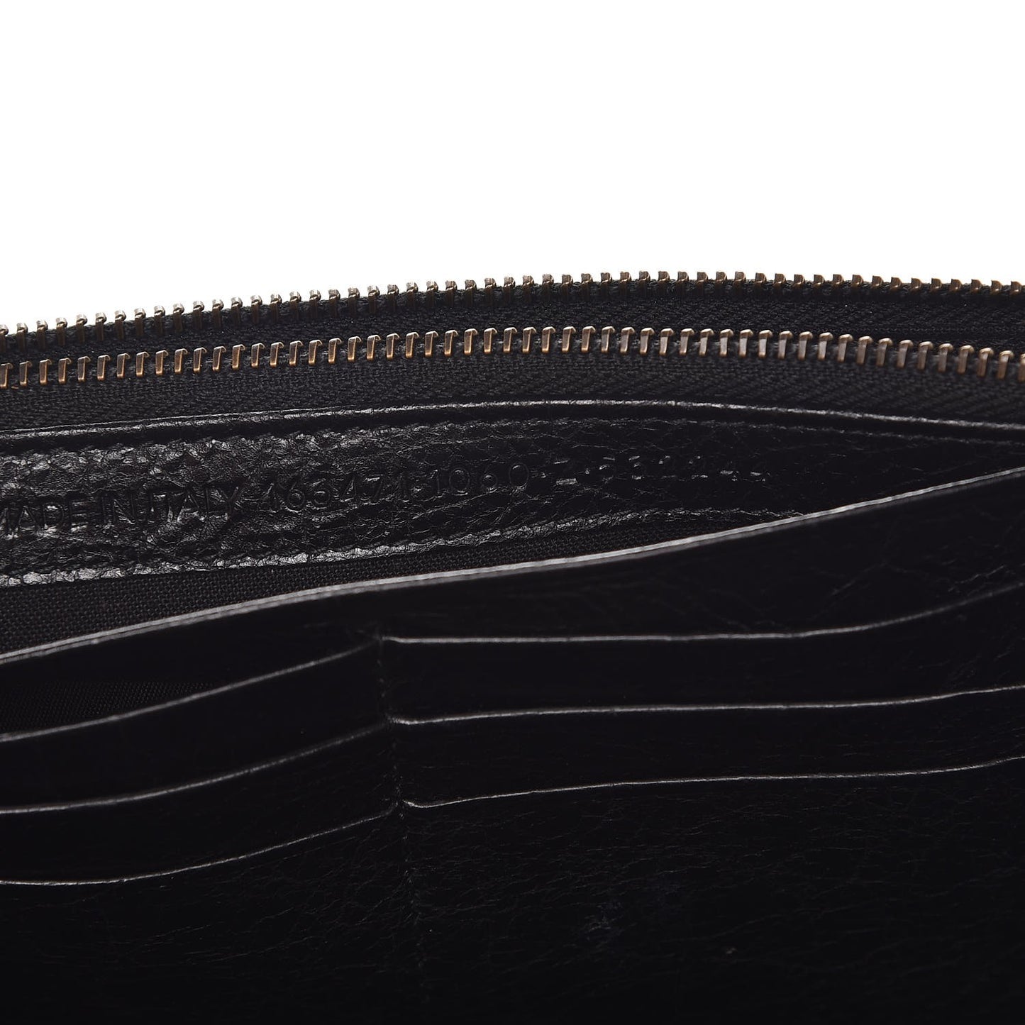 Agneau Classic Hardware Graffiti Money Wallet Black Multicolor