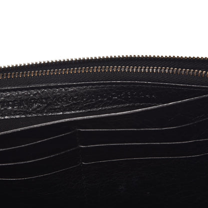 Balenciaga Agneau Classic Hardware Graffiti Money Wallet Black Multicolor 8 of 8