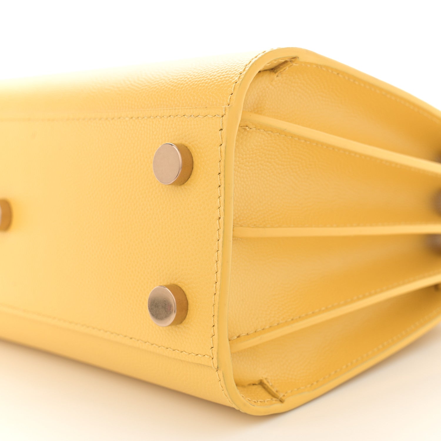 Saint Laurent Grained Calfskin Nano Sac De Jour Jaune 10 of 11