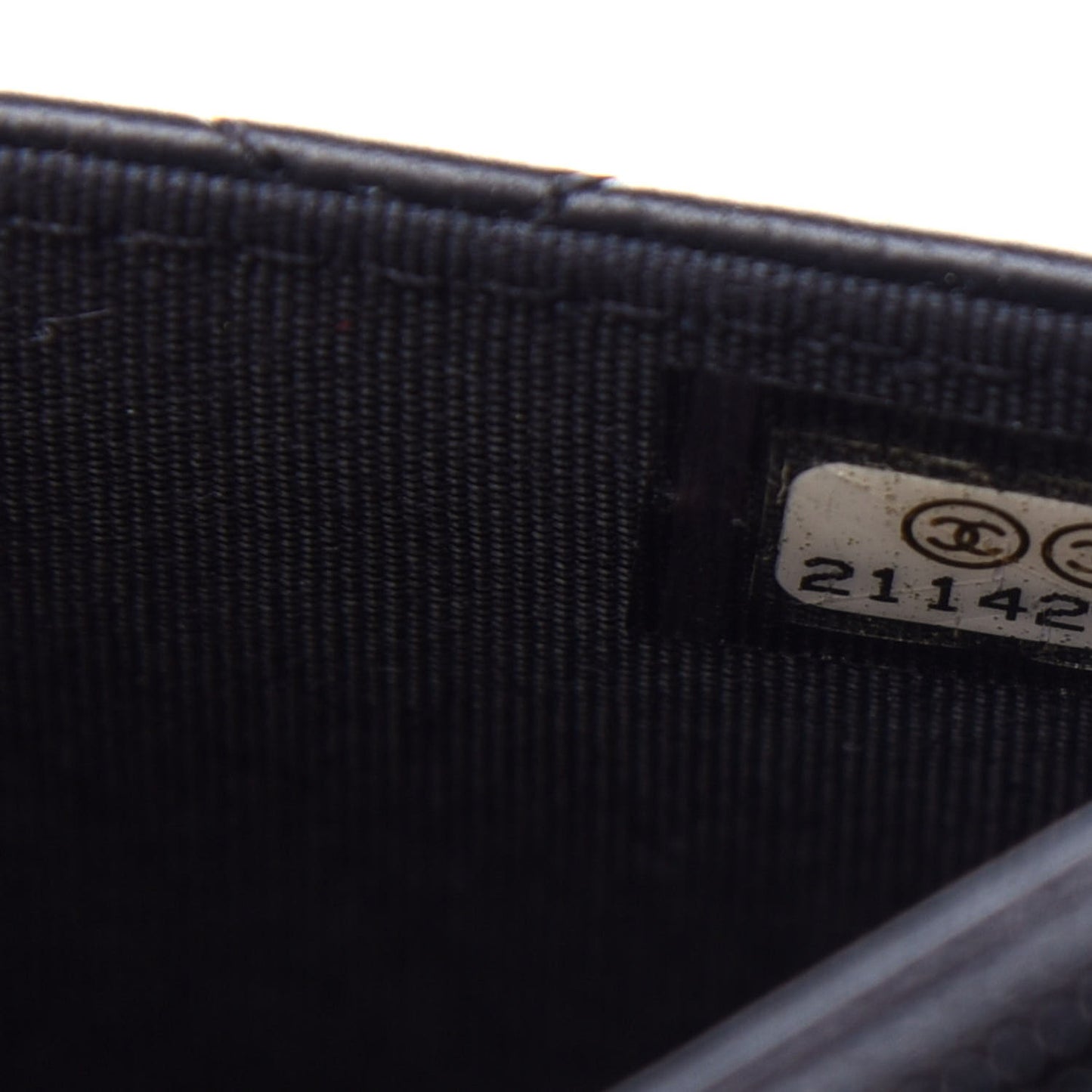 Lambskin Quilted Boy Wallet On Chain WOC Black