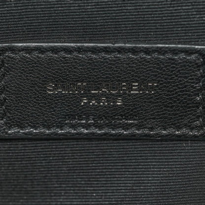 Saint Laurent Crinkled Calfskin Matelasse Monogram Medium Niki Chain Satchel Dirty White 7 of 10