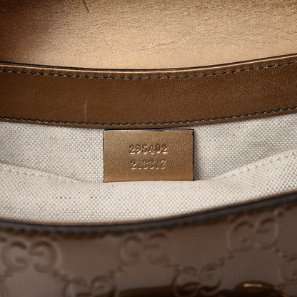 Gucci Shine Guccissima Medium Emily Chain Shoulder Bag Acero 7 of 9