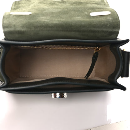 Chloe Calfskin Suede Mini Tess Day Bag Black Olive 5 of 8
