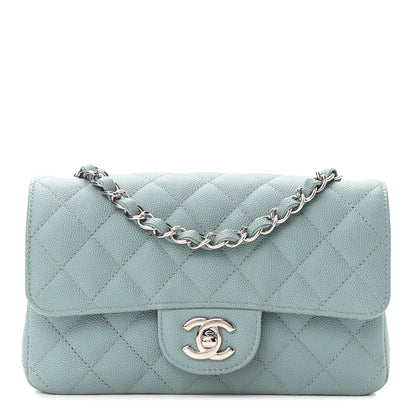 Chanel Caviar Quilted Mini Rectangular Flap Green 1 of 10