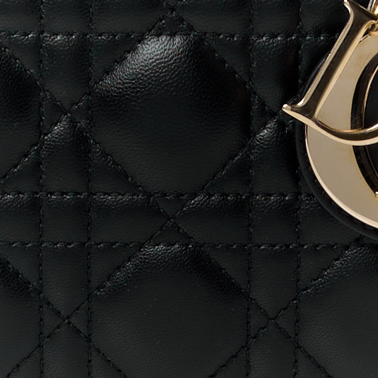 Christian Dior Lambskin Cannage Small Lady D-Joy Black 8 of 10