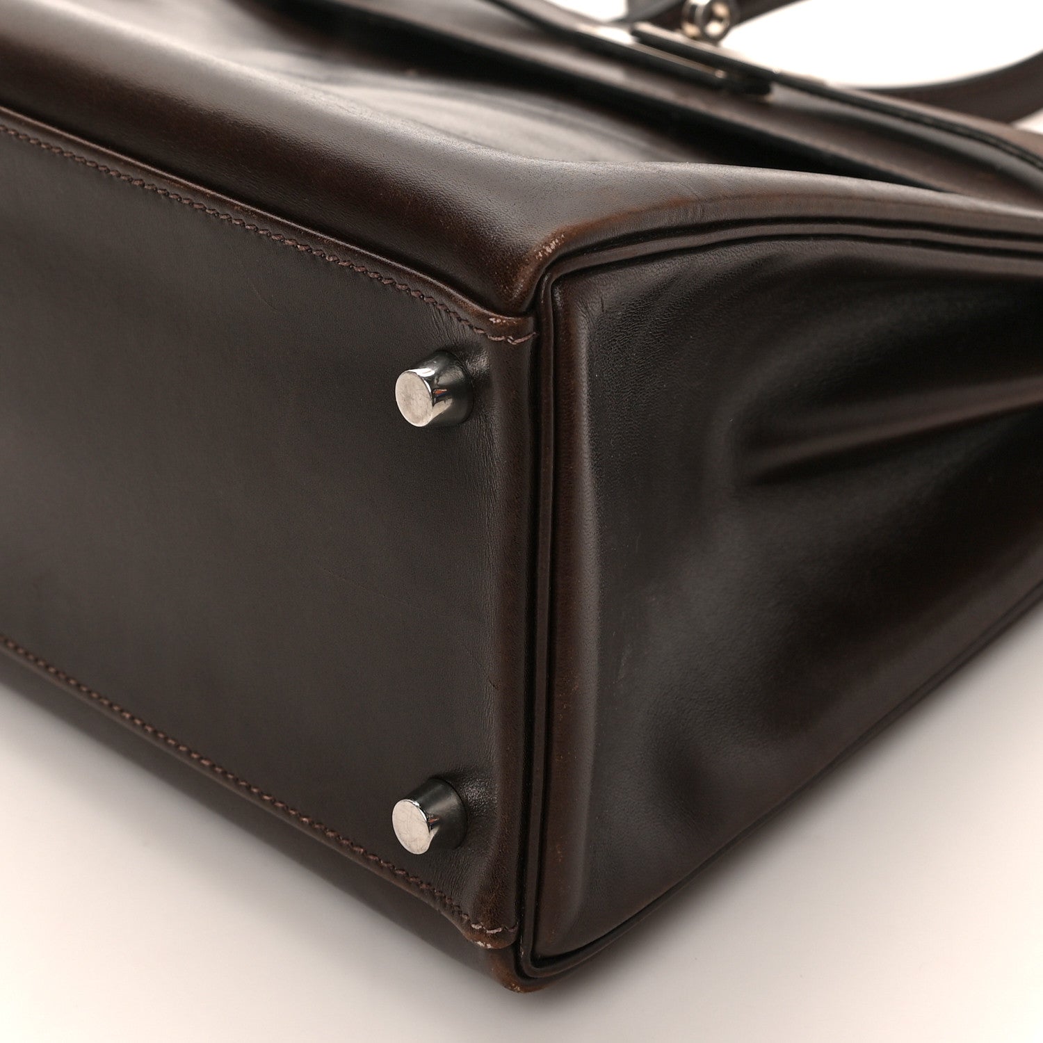 Hermes Box Kelly Retourne 32 Chocolate 9 of 9