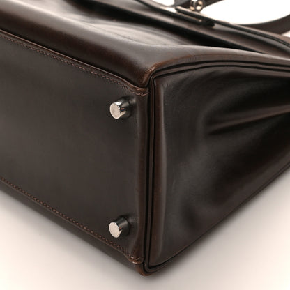 Hermes Box Kelly Retourne 32 Chocolate 9 of 9