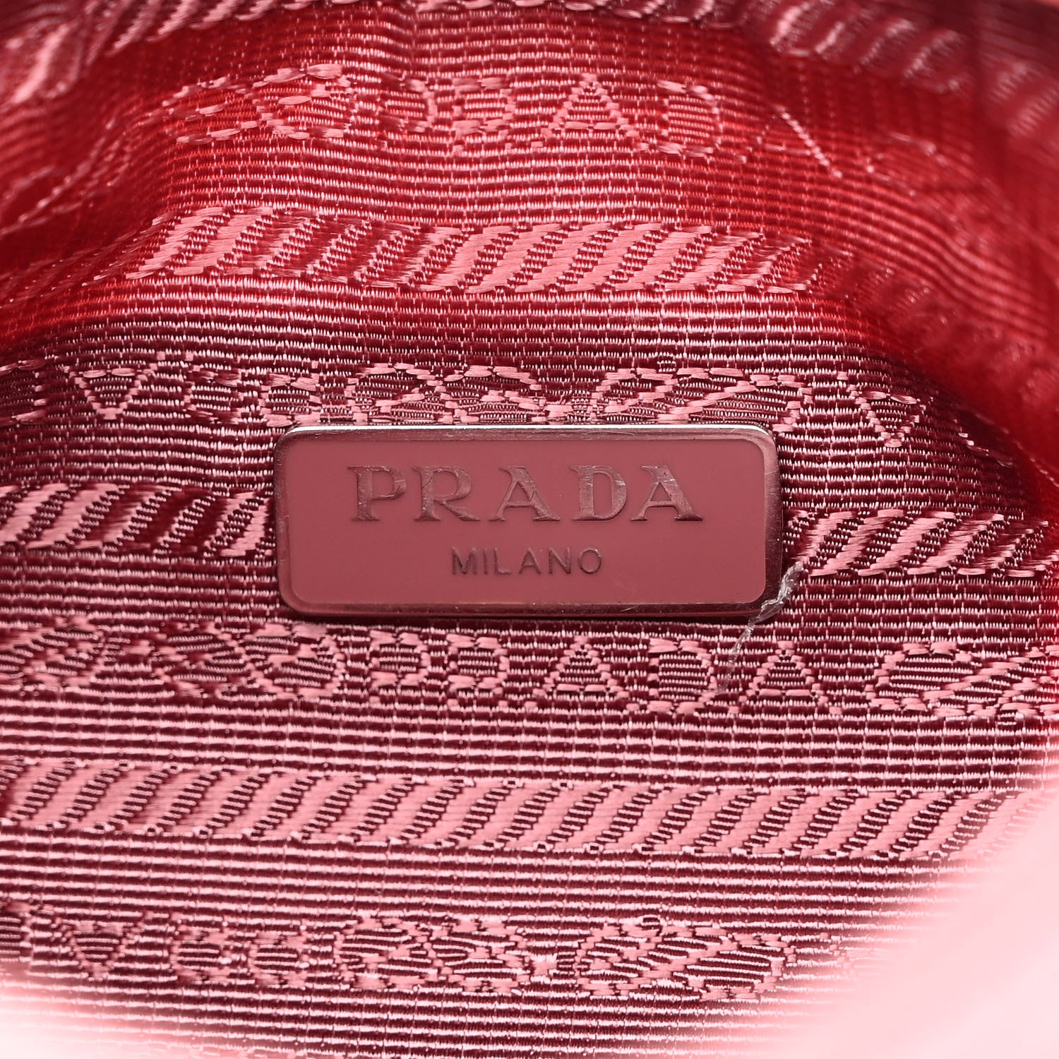 Prada Tessuto Nylon Saffiano Mini Re-Edition 2000 Bag Rosa 6 of 12