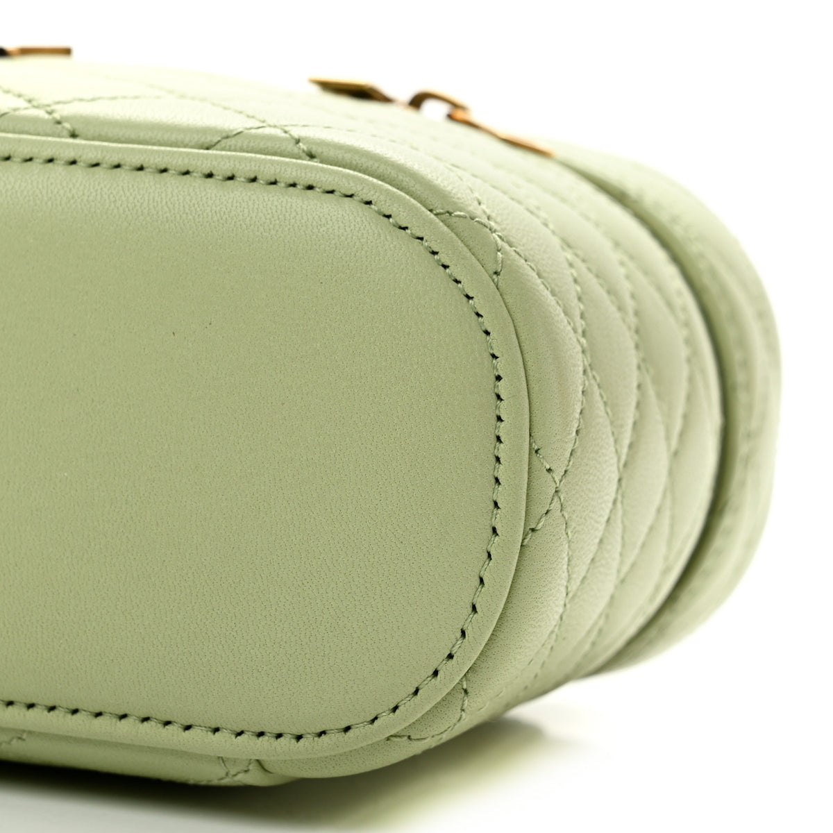 Saint Laurent Lambskin Quilted Gaby Vanity Bag Misty Jade 9 of 12