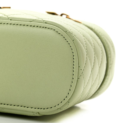 Saint Laurent Lambskin Quilted Gaby Vanity Bag Misty Jade 9 of 12