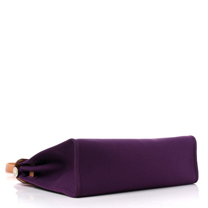 Hermes Toile Vache Hunter Herbag Zip 31 PM Cassis Fauve 5 of 13