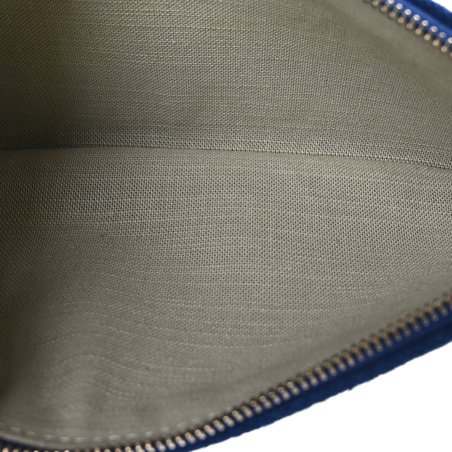 Mixed Fibers Small Deauville Pouch Blue