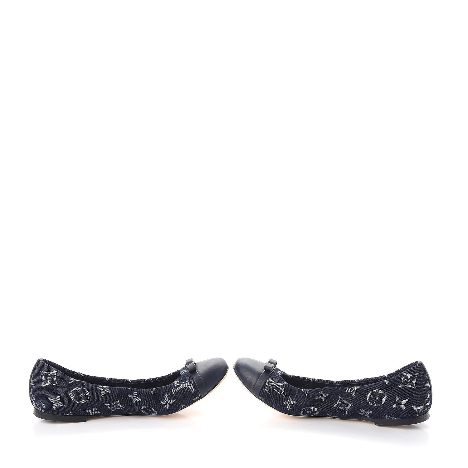 Louis Vuitton Monogram Denim Elba Ballerina Flats 36 Marine 5 of 10