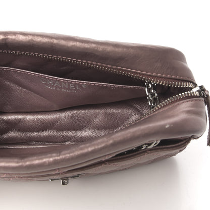 Chanel Metallic Aged Calfskin Quilted Small Reissue Camera Case Rose Fonce 6 of 8