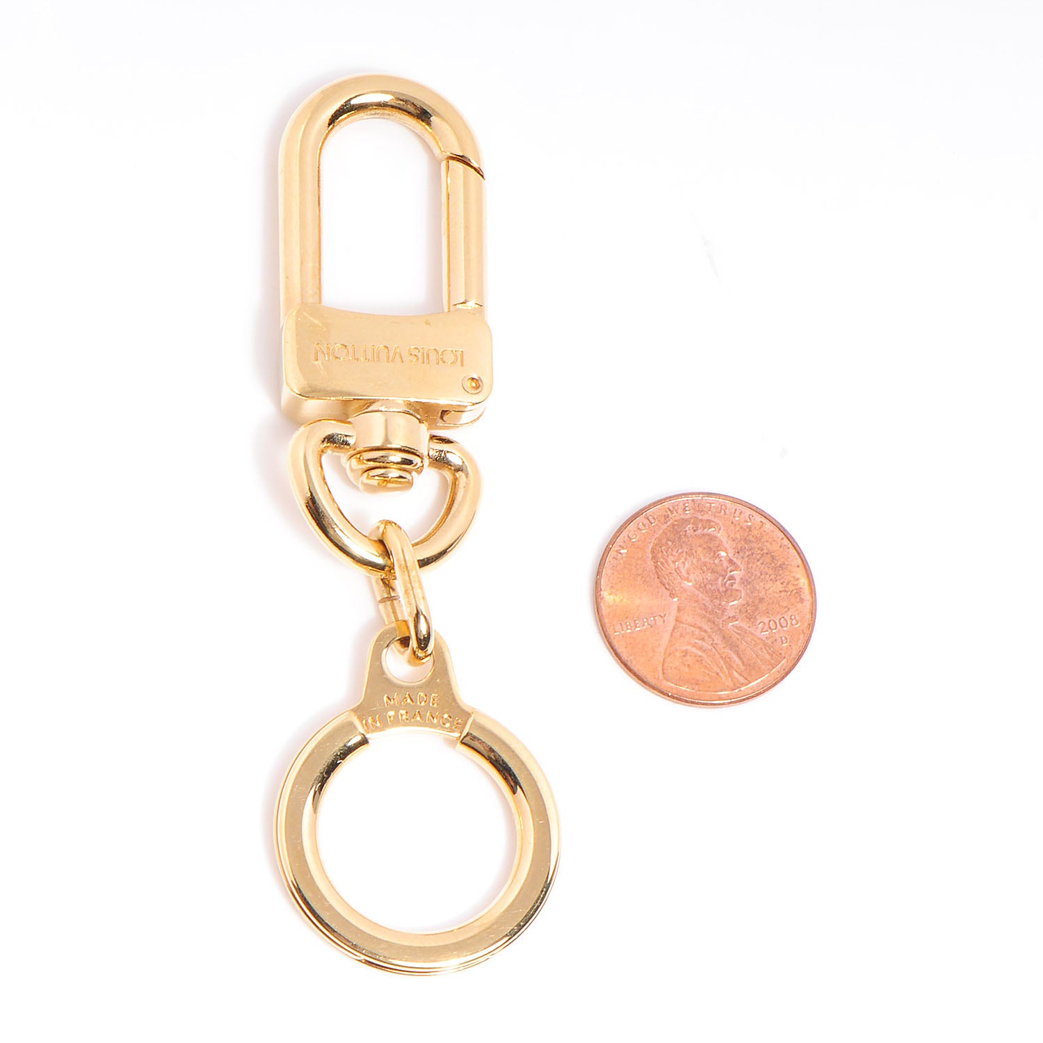 Louis Vuitton Pochette Extender Key Ring Gold 2 of 3