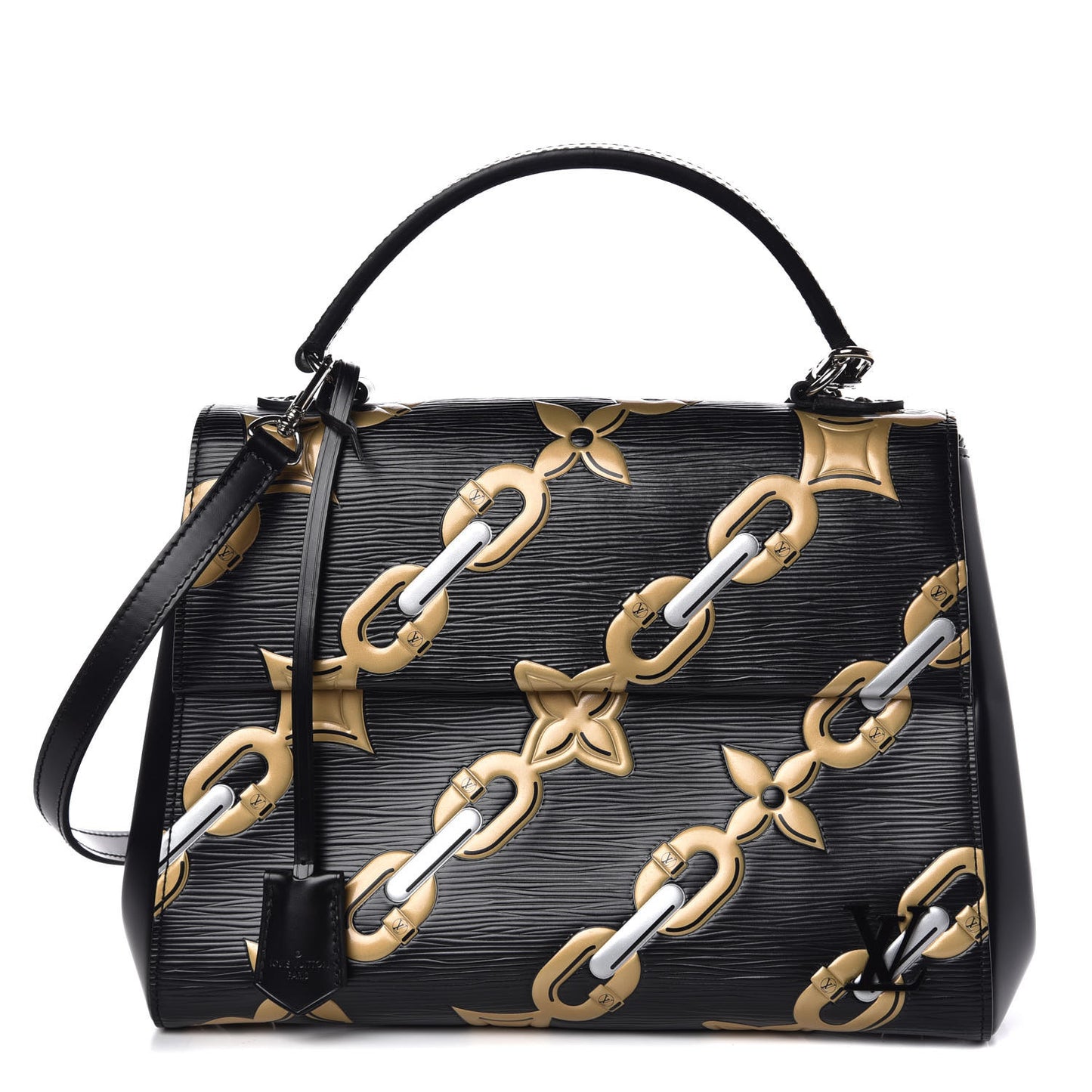 Epi Chain Flower Cluny MM Black