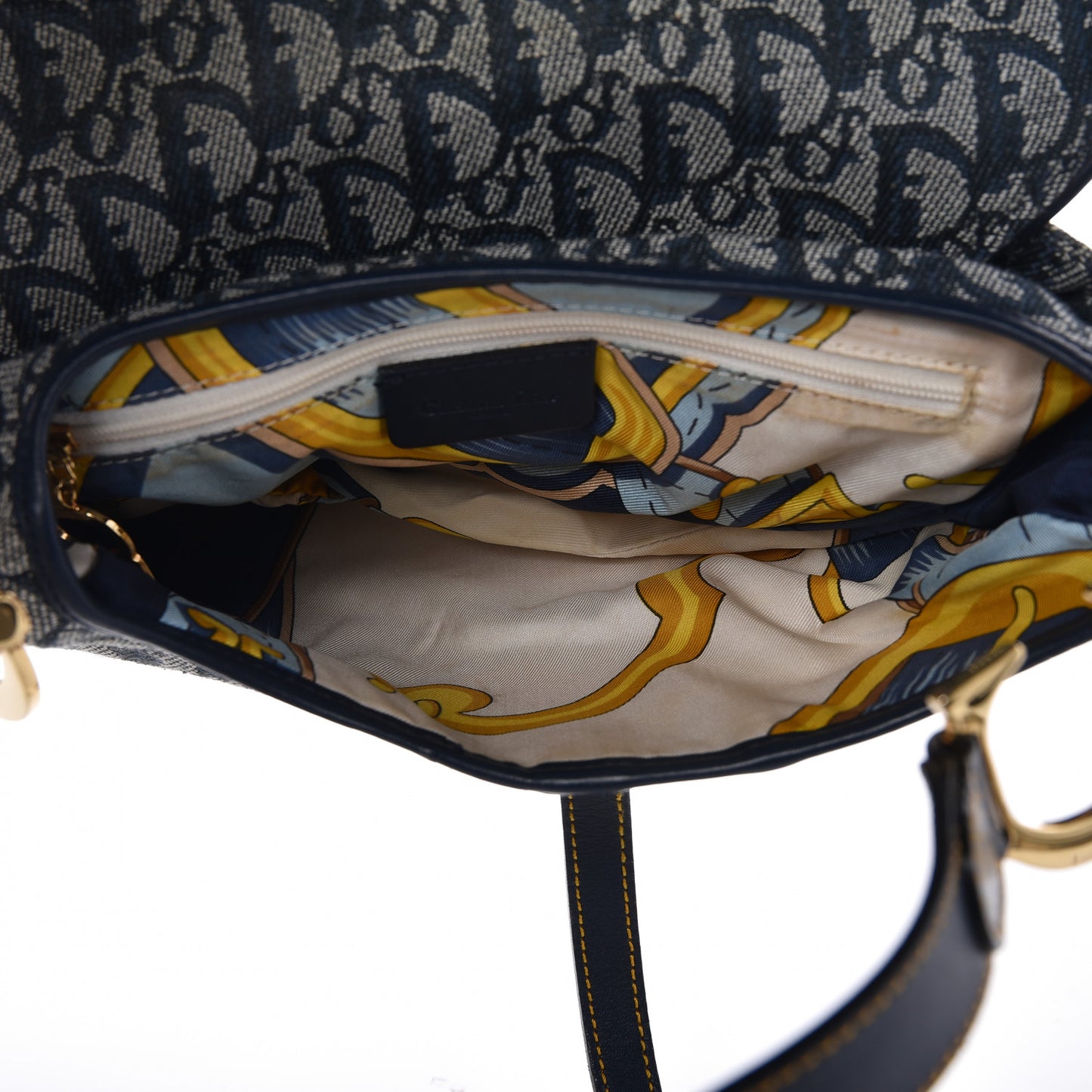 Monogram Saddle Bag Blue