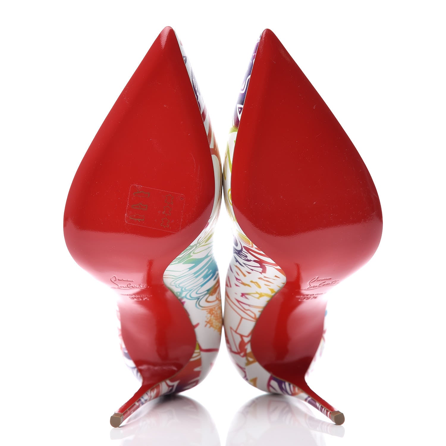 Christian Louboutin Calfskin Wallgraf Pigalle Follies 100 Pumps 39.5 Multicolor 5 of 9
