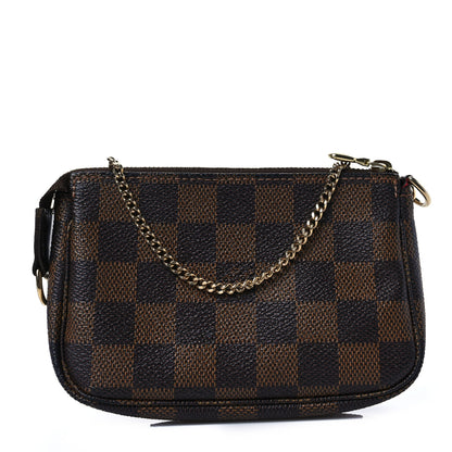 Louis Vuitton Damier Ebene Mini Pochette Accessories 1 of 9
