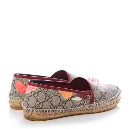 Gucci GG Supreme Monogram Tian Womens Espadrilles 35.5 Beige Multicolor Red 4 of 12