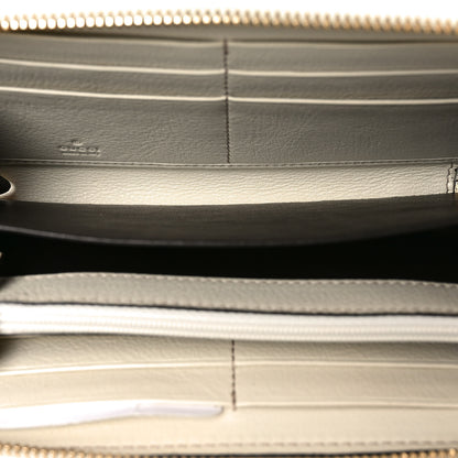 Gucci Guccissima GG Pierce Zip Around Wallet White 5 of 8