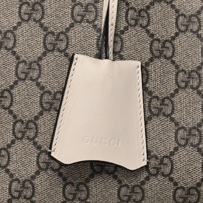 Gucci GG Supreme Monogram Medium Padlock Tote White 10 of 22