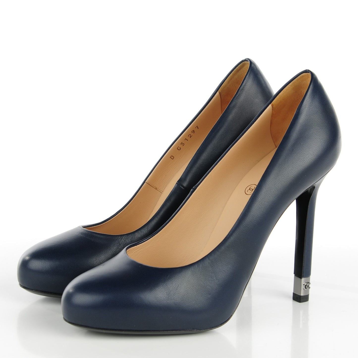 Lambskin Pumps 36.5 Navy