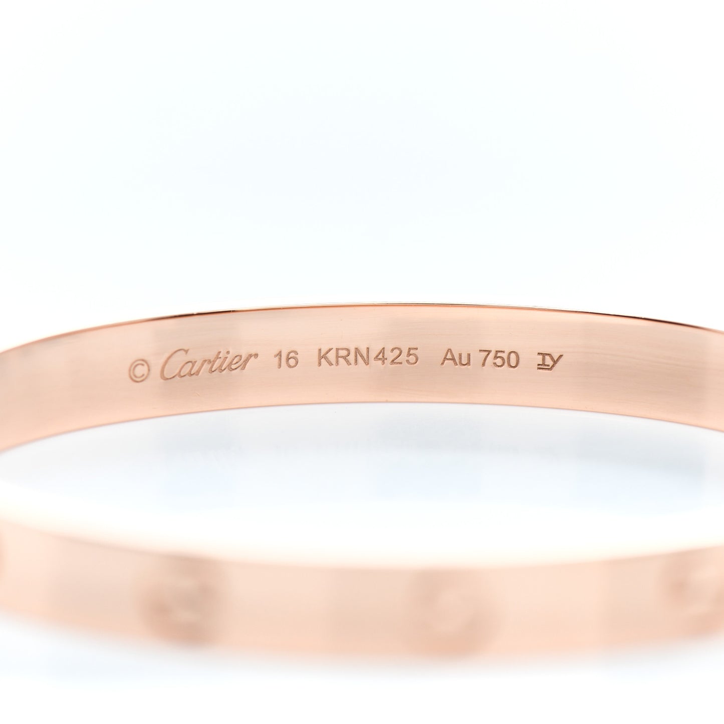 18K Pink Gold LOVE Bracelet 16