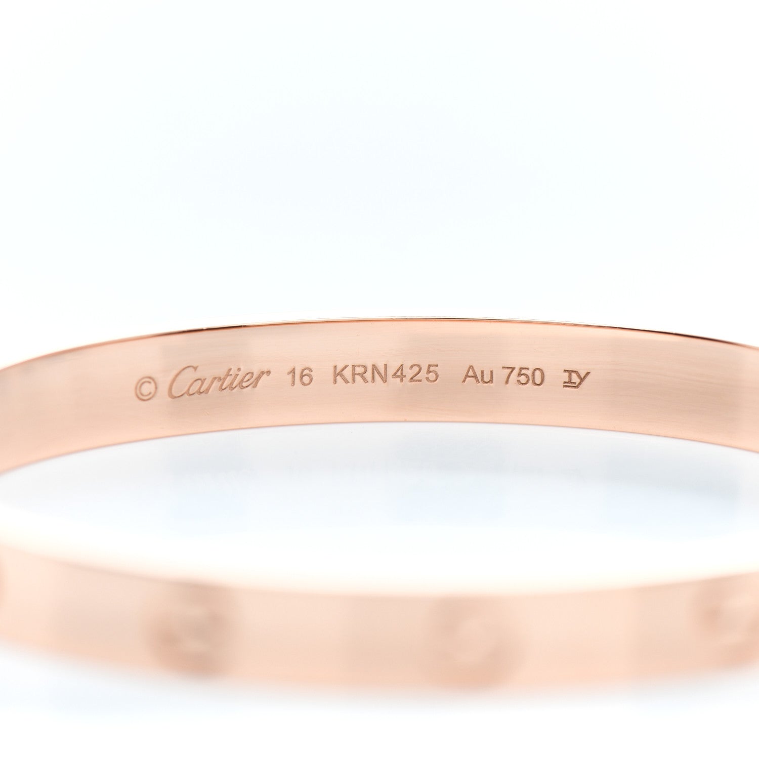 Cartier 18K Pink Gold LOVE Bracelet 16 4 of 5